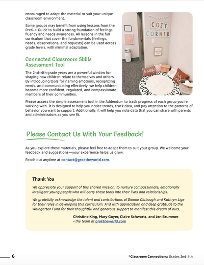 2nd – 4th Grade Curriculum: Building Empathy & Group Harmony