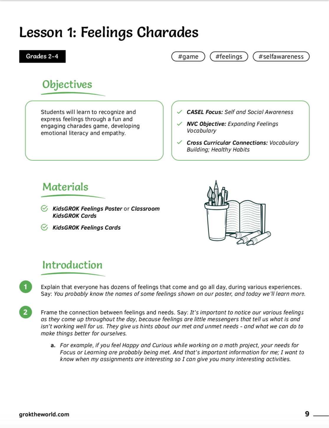 2nd – 4th Grade Curriculum: Building Empathy & Group Harmony