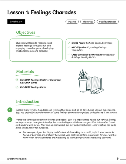 2nd – 4th Grade Curriculum: Building Empathy & Group Harmony