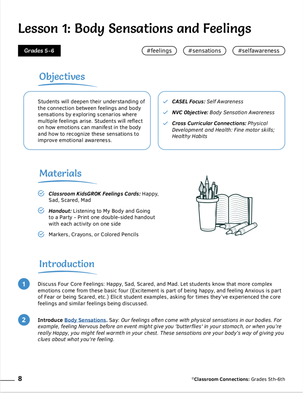 5th – 6th Grade Curriculum: Communication & Conflict Resolution Tools