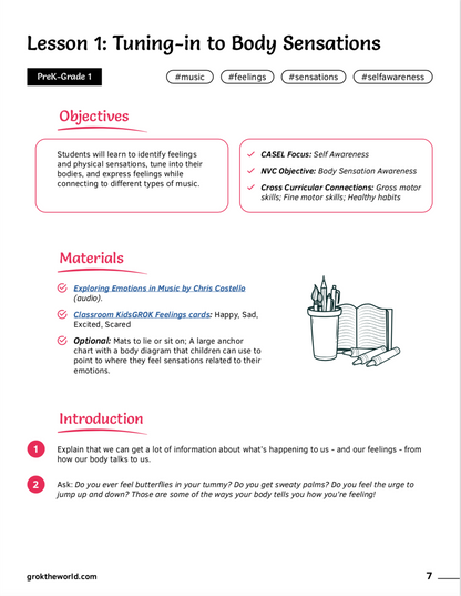 PreK – 1st Grade Curriculum: The ABCs of Emotional Fluency